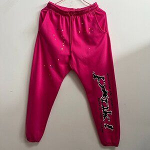 Gallery Dept Logo Print Sweatpants Pink